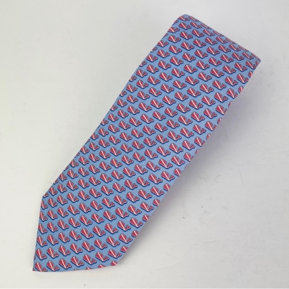 Vineyard Vines Silk Maritime Nautical Dive Flag Whale Tie